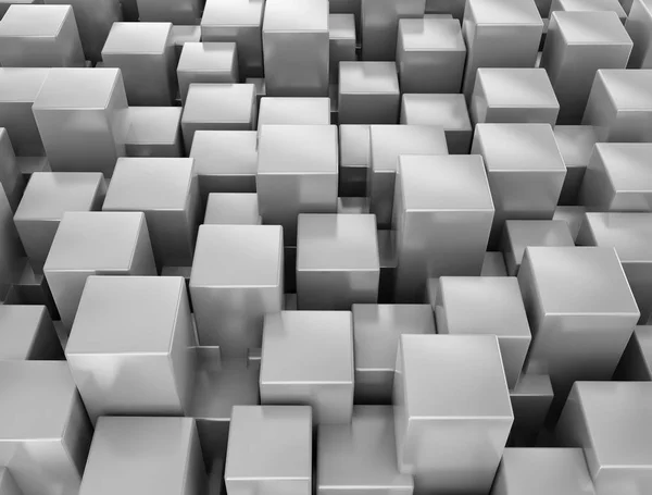 Abstract Metallic Cubes Background — Stock Photo, Image