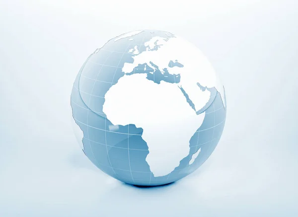Welt Globus Glänzend — Stockfoto