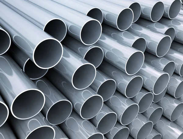 Stack Metal Pipes Close High Resolution Image — Stock Photo, Image
