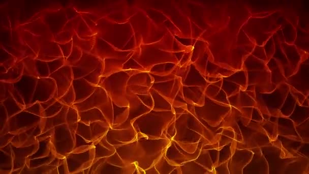 Abstract Digital Rising Fire Background Seamless Loop — Stock Video