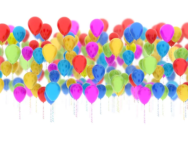 Bunte Party-Luftballons — Stockfoto