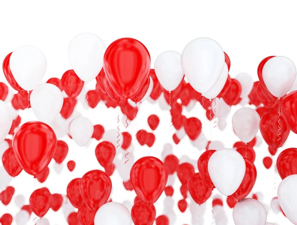 Rode partij ballonnen — Stockfoto