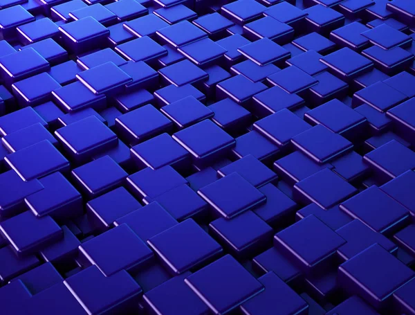Blauwe 3D kubussen achtergrond — Stockfoto