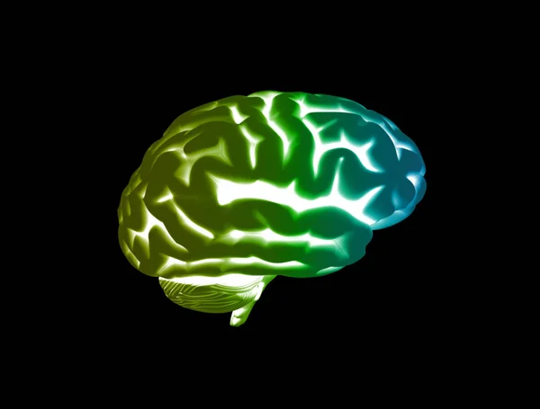 Ενεργό εγκεφάλου μπλε φως ραβδώσεις — Φωτογραφία Αρχείου