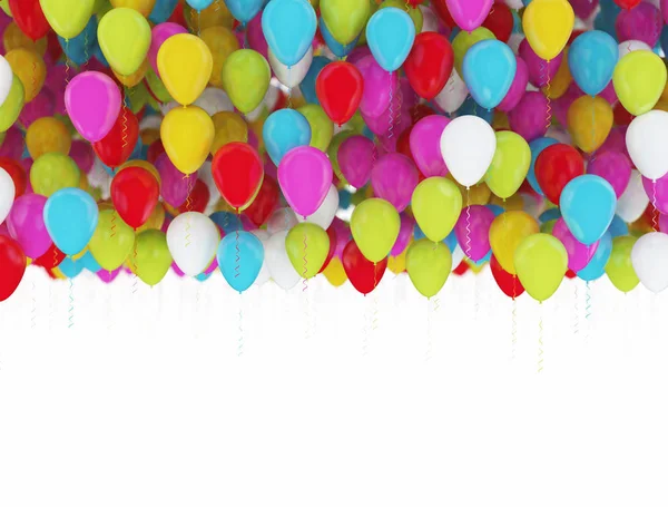 Multi color party balloons — Stock Photo, Image