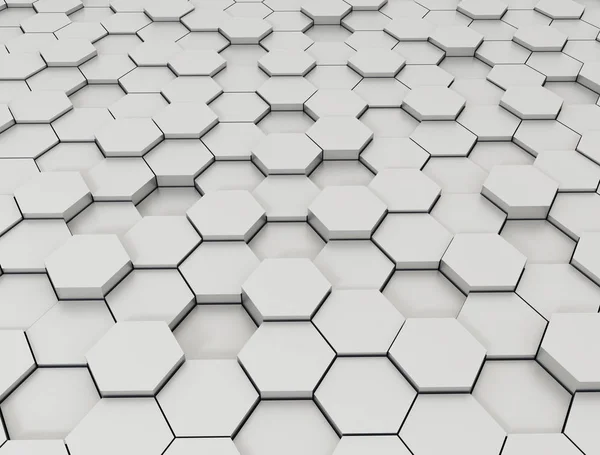 Sechseck Muster 3D Hintergrund — Stockfoto