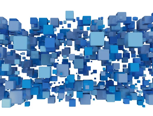 Blauwe blokken abstracte verwaardigen achtergrond — Stockfoto