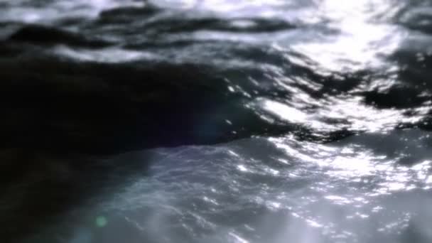 氷のシームレスなループで穏やかな波 — ストック動画