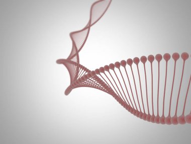 DNA model science background high resolution render clipart