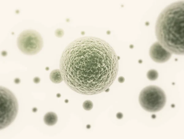 ウイルス細胞と細菌 アブストラクト サイエンス — ストック写真