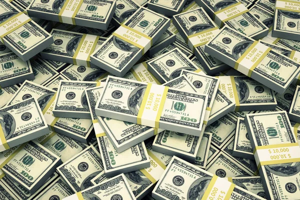 Dollars Bundles Cash Background — Stock Photo, Image