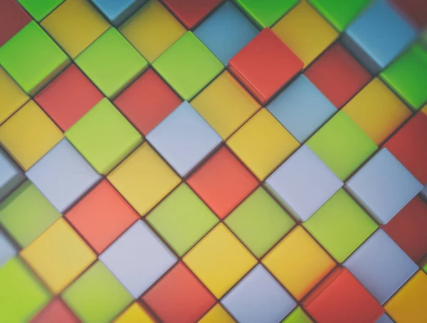 Цветные Кубики Фона — стоковое фото