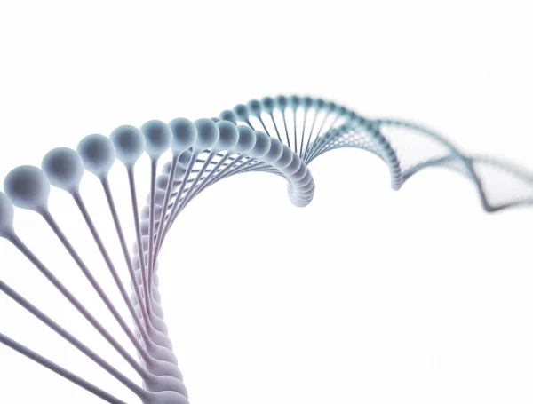 Dna Auf Weiß Isoliert — Stockfoto