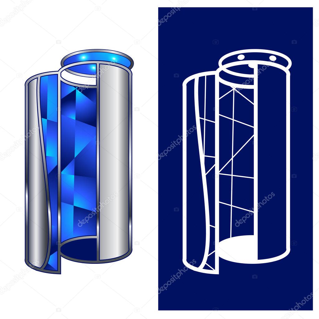 Illustration of Cryo Chamber can Use also as Logo 