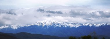 Kar dağı manzarası