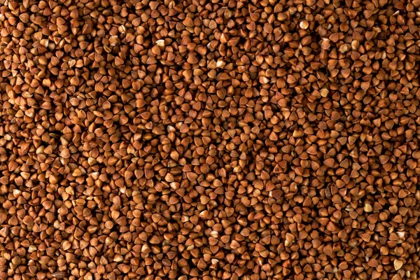 Buckwheat background. The view from the top — Stock Photo, Image