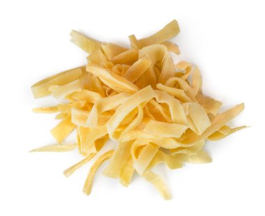 Beyaz, kalamar halkaları izole. Üstten görünüm.