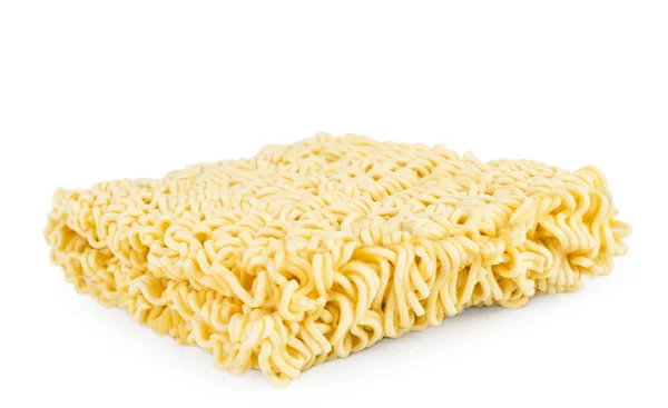 Instant noodles close-up on a white. Isolated. — Stock Photo, Image
