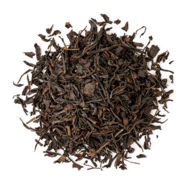 Yığın çay siyah beyaz bırakır. Üst formu.