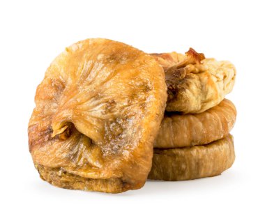 Kuru incir - kadar beyaz kapatın. İzole.