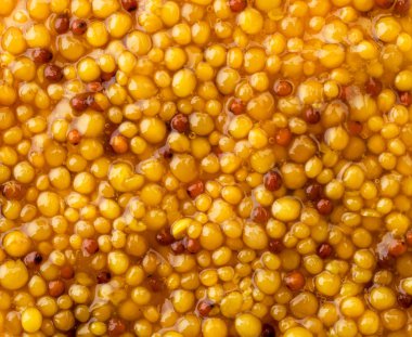 Hardal tane arka plan ... Üst görünümü.