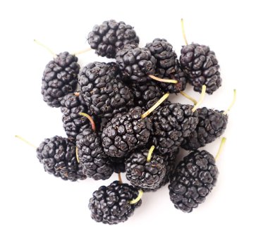 Dut yığını beyaz arka planda, izole edilmiş. Yukarıdan görünüm