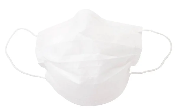Медицинская маска для защиты рта и носа на белом фоне. Isolated — стоковое фото