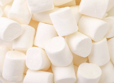 Marşmelov beyazını yakın plan, arka plan. Yukarıdan görünüm