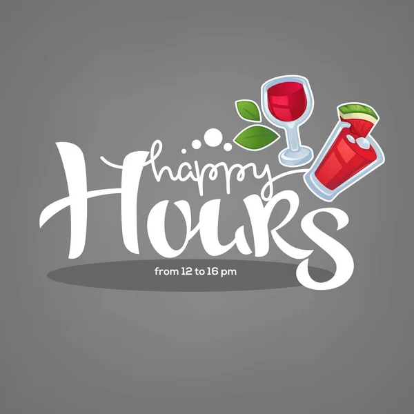 Weź Swój Napój Lato Cieszyć Nasze Happy Hour Komercyjne Tło — Wektor stockowy