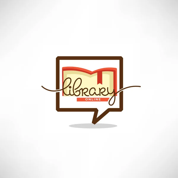 Онлайн Библиотека Логотип Логотип Мобильного Приложения Стиле Doodle — стоковый вектор