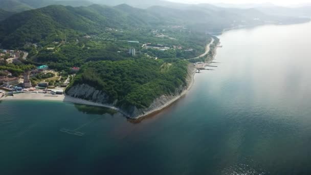 Côte Mer Noire Dans Territoire Krasnodar Russie — Video