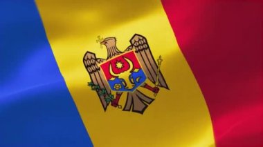 Moldova Devlet bayrağı Moldova silah kat ile kullanılıyorsa, mavi, sarı ve kırmızı, dikey bir tricolour olduğunu