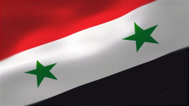 Bandera Siria — Vídeo de stock