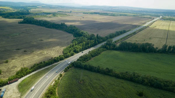 Aerial Interstate Highway Russia — Stock Photo, Image