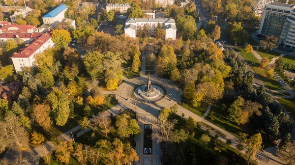 Luftaufnahme von Südrussland, Region Krasnodar, Stadt Krasnodar im Jahr 2018 — Stockfoto
