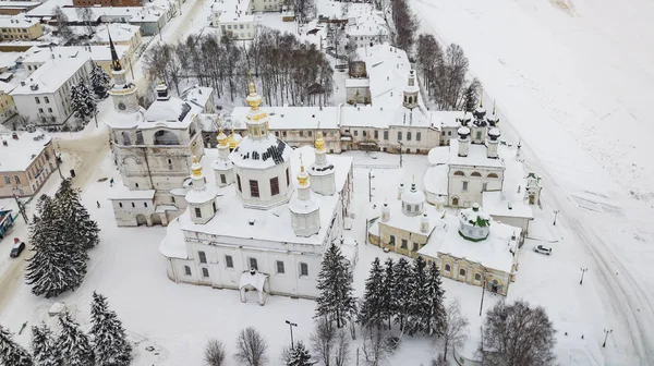 Hava manastır ve kiliseler Veliky Ustyug içinde olduğu bir kasabada Vologda Oblast, Rusya Federasyonu