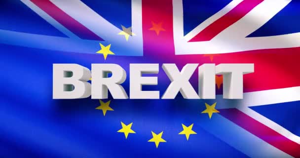 Referendum sulla Brexit Regno Unito o Gran Bretagna o Inghilterra ritiro dall'Unione europea — Video Stock