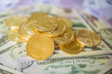 Lightcoin cryptocurrency bize dolar yakın çekim.