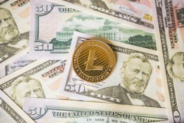 Lightcoin cryptocurrency para bize dolar yakın çekim.