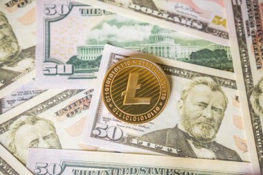 Lightcoin cryptocurrency para bize dolar yakın çekim.