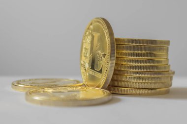 Litecoin - hafif arka planda lite coin Ltc kriptopara