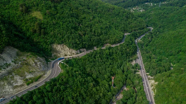 Вид з безпілотника в Сочі, Росія. — стокове фото