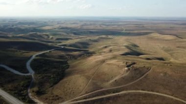 Çeçen Cumhuriyeti'nde dağ yolu, Kuzey Kafkasya, Rusya