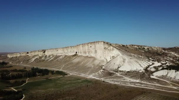 Piękny Krajobraz White Rock Lub Belaya Scala Rock Kaya Krym — Wideo stockowe