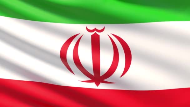 Bandeira de Iran, vídeo 4K — Vídeo de Stock