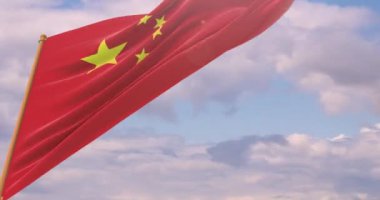 Dünyanın bayraklarını sallıyor - Çin bayrağı.