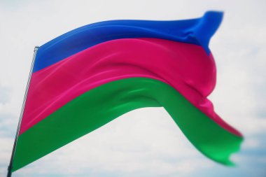 Kuban bayrağı. Yüksek çözünürlüklü 3D resimleme. Rusya federal vatandaşlarının bayrakları.