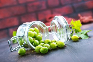 bir tablo, taze Bektaşi, yeşil çilek Bektaşi