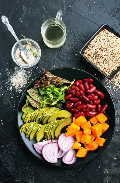 Sağlıklı sebze Buda kase yemek, diyet gıda