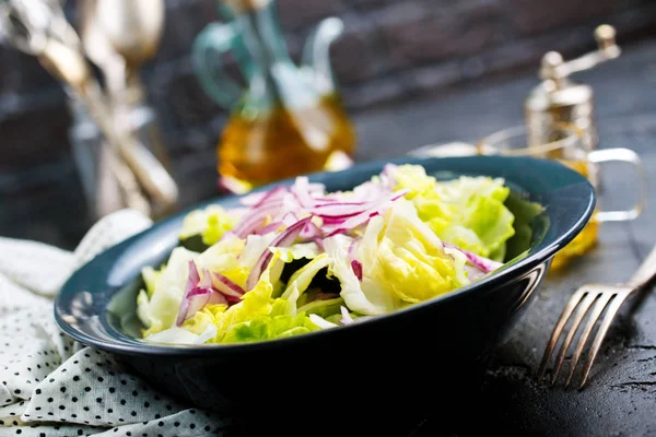 Salada Prato Comida Dieta Foto Estoque — Fotografia de Stock